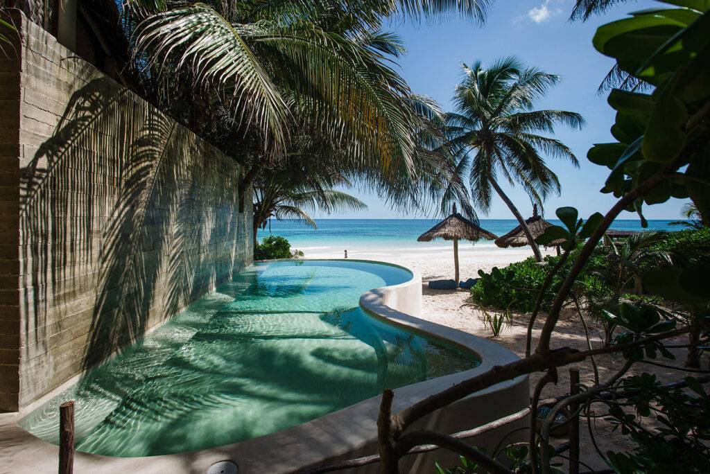 Casa De Las Palmas Tulum Beach Seaside Retreat For Rent